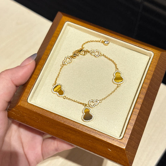 虎眼石葫芦手链 (Golden Tiger Eye Gourd Bracelet)