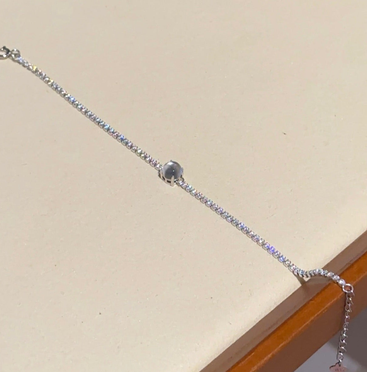 网球水沫玉手链 (Aqua Clarity Tennis Bracelet)