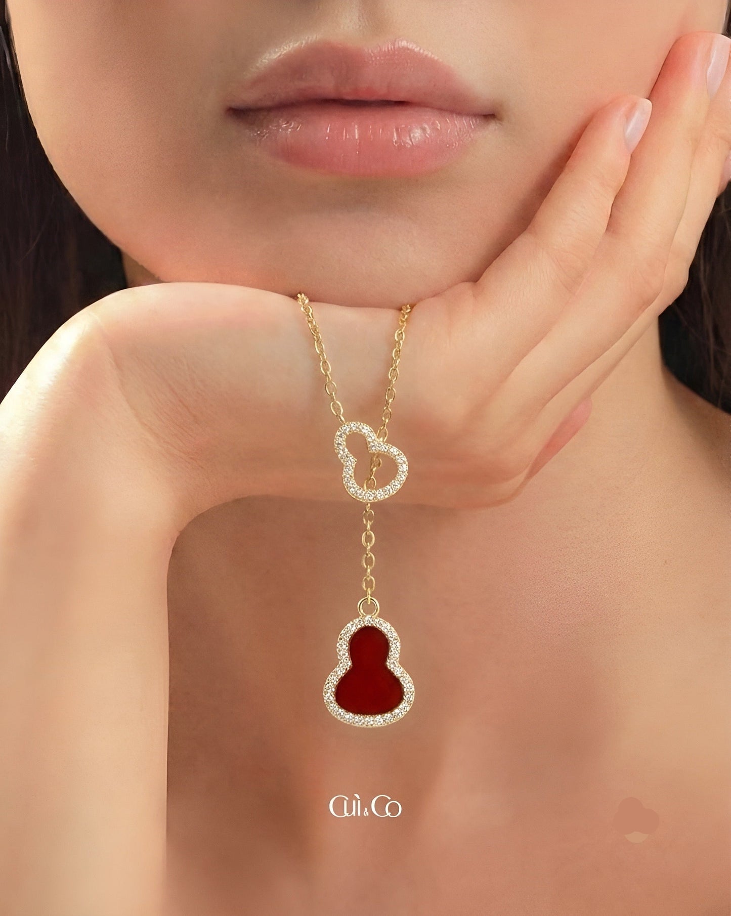 红玉髓葫芦项链|Crimson Agate Gourd Necklace
