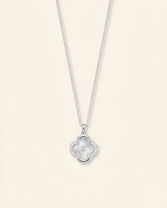 Éclat Nacre Necklace- Silver