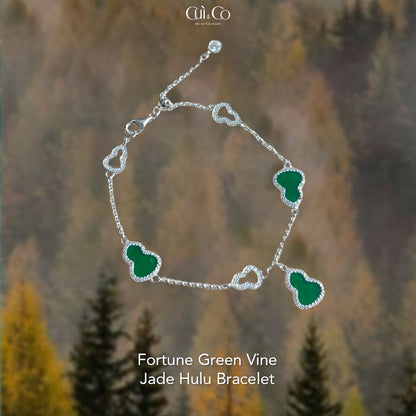 翡翠绿葫芦手链 (Jade Green Gourd Bracelet)