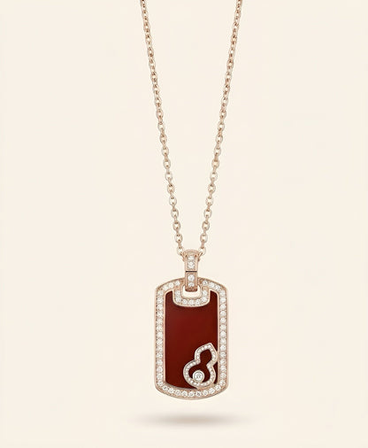 赤芯双面项链｜Crimson Core Necklace (Dual-Sided Design)