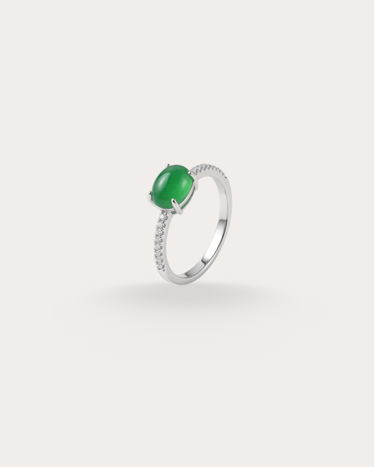 翠映翡翠戒指｜Emerald Éclat Jade Ring