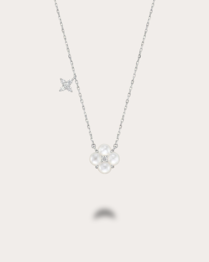 Bloom Rosette Necklace- Ivory
