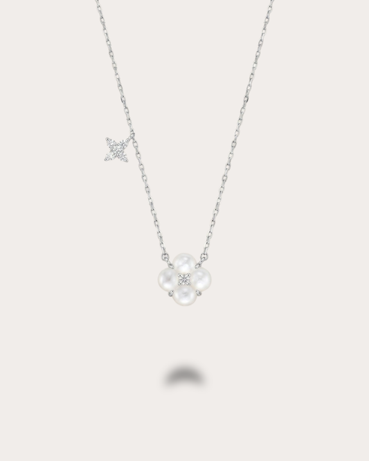 Bloom Rosette Necklace- Ivory
