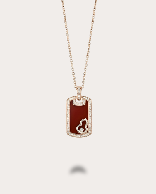 赤芯双面项链｜Crimson Core Necklace (Dual-Sided Design)