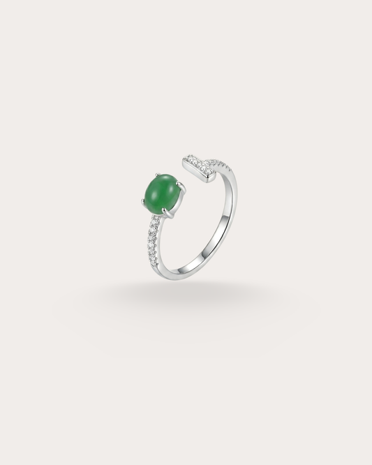 翠衡翡翠戒指｜Emerald Balance Jade Ring