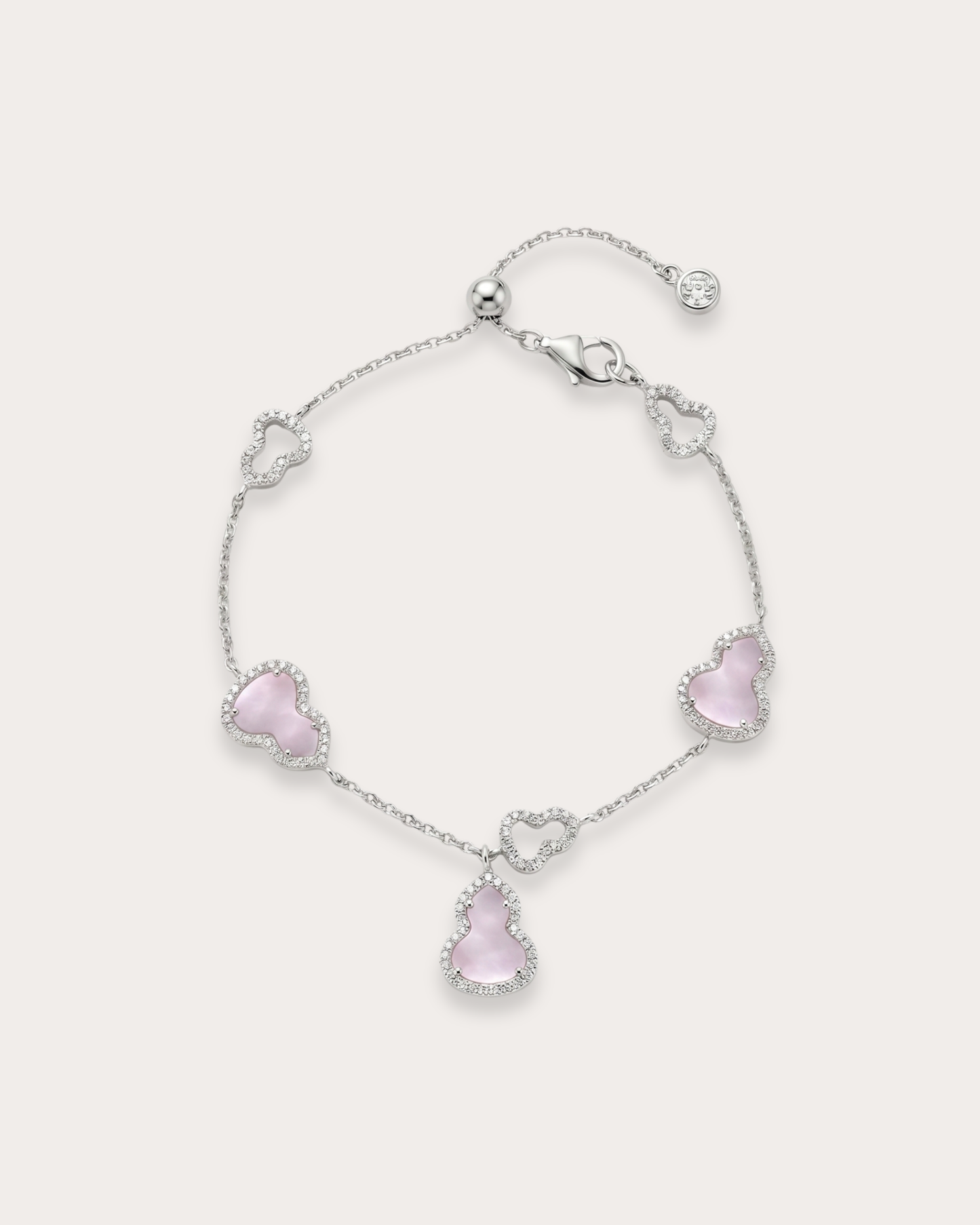 粉贝母葫芦手链 (Blush Pearl Gourd Bracelet)