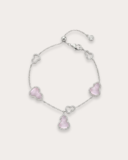 粉贝母葫芦手链 (Blush Pearl Gourd Bracelet)