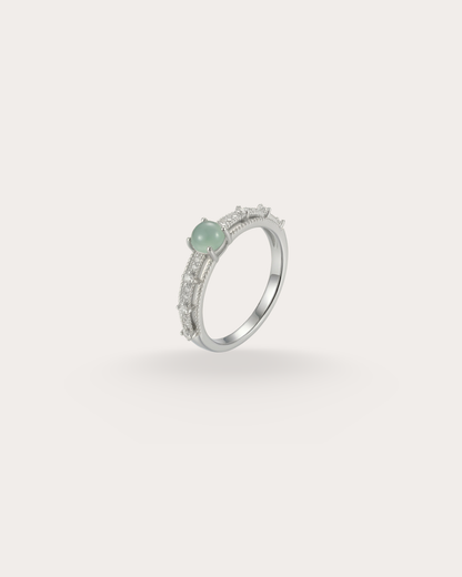 湖蓝翡翠｜Heirloom Frost Jade Ring