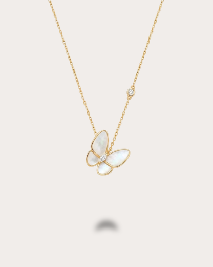 Bloom Butterfly Necklace – Ivory