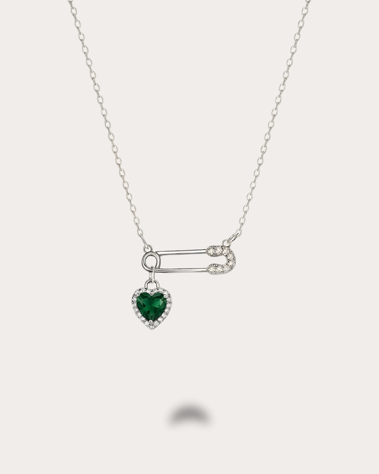 Everhold Heart Necklace-Green