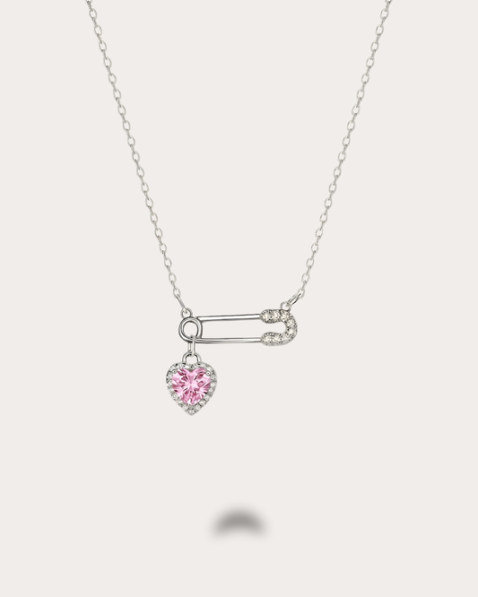 Everhold Heart Necklace-Pink