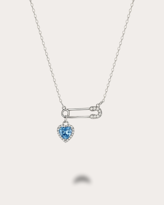 Everhold Heart Necklace-Blue