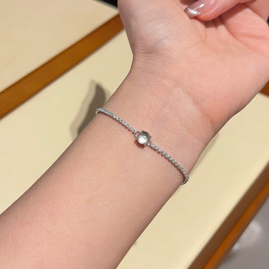 网球水沫玉手链 (Aqua Clarity Tennis Bracelet)