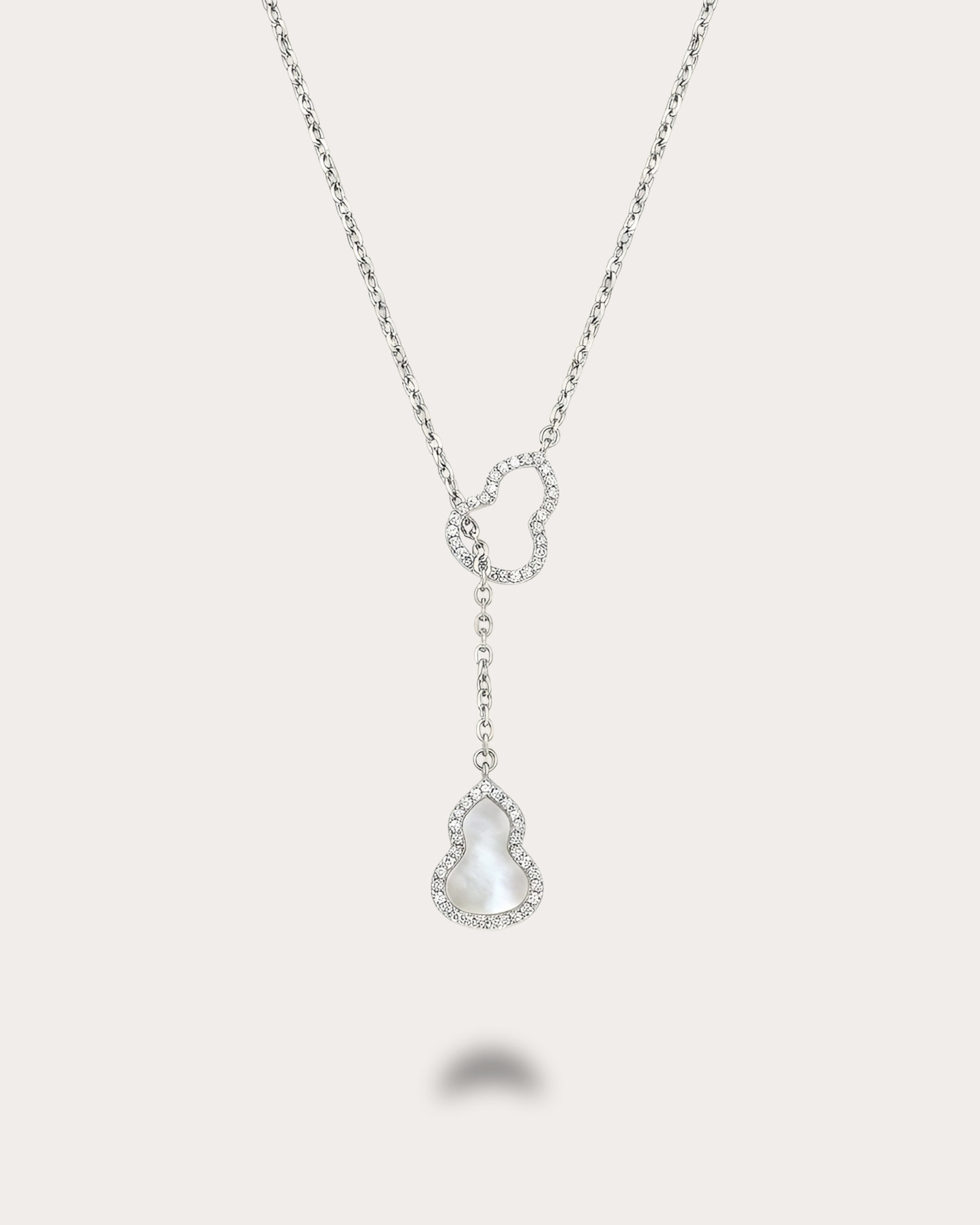 白贝母葫芦项链｜Ivory Pearl Gourd Necklace