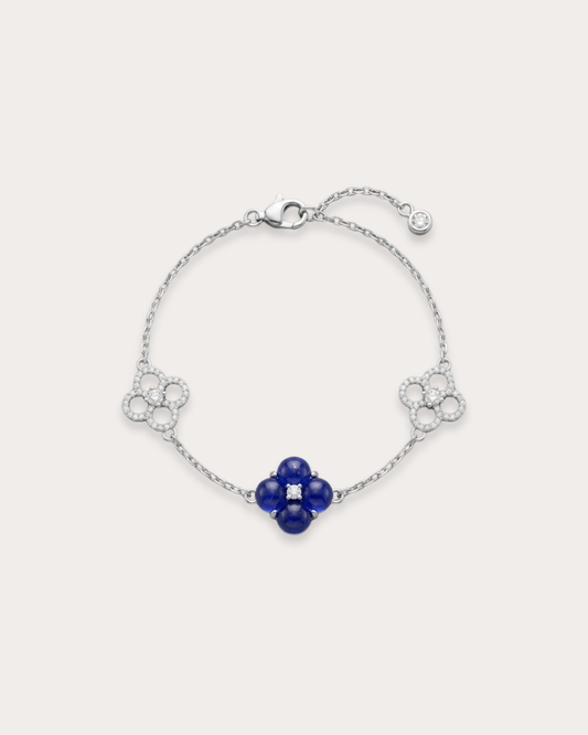 Bloom Rosette Bracelet – Cobalt Blue
