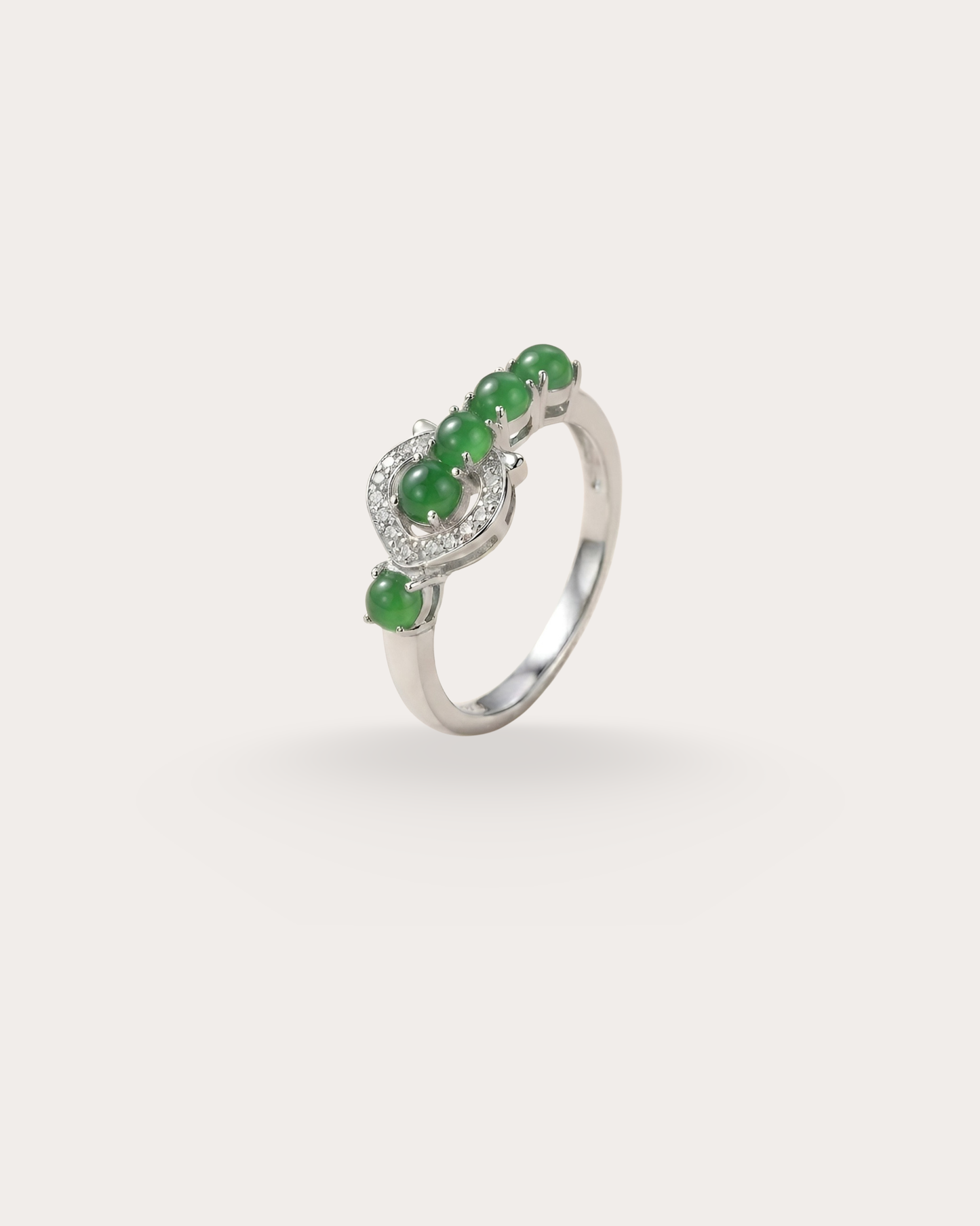 翠绽翡翠戒指 ｜Verdant Bloom Jade Ring