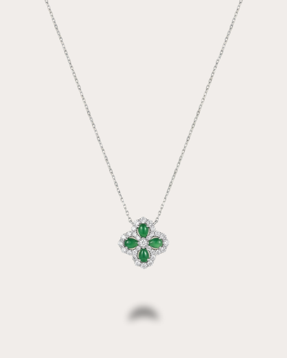 翡语花影｜Verdant Fleur Jade Necklace