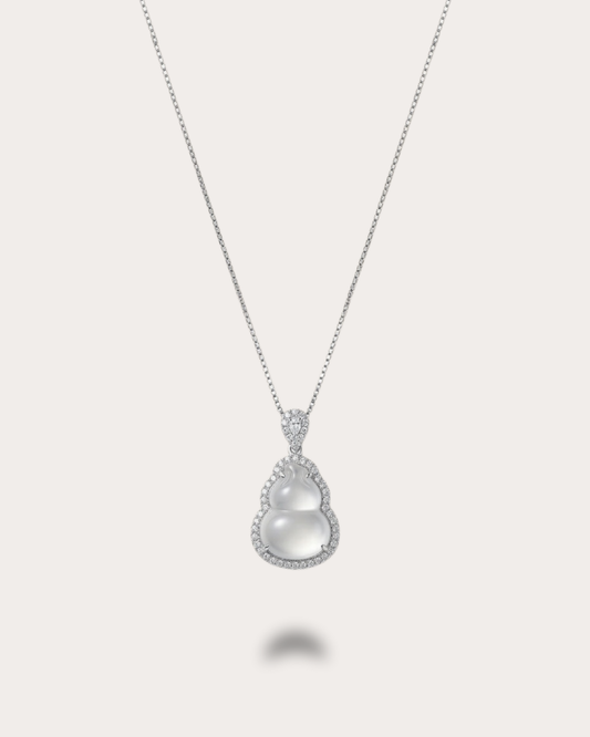 刚白葫芦｜Aqua White Grace Gourd Necklace