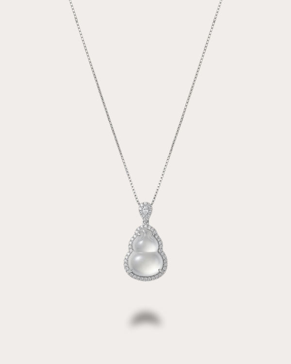 刚白葫芦｜Aqua White Grace Gourd Necklace