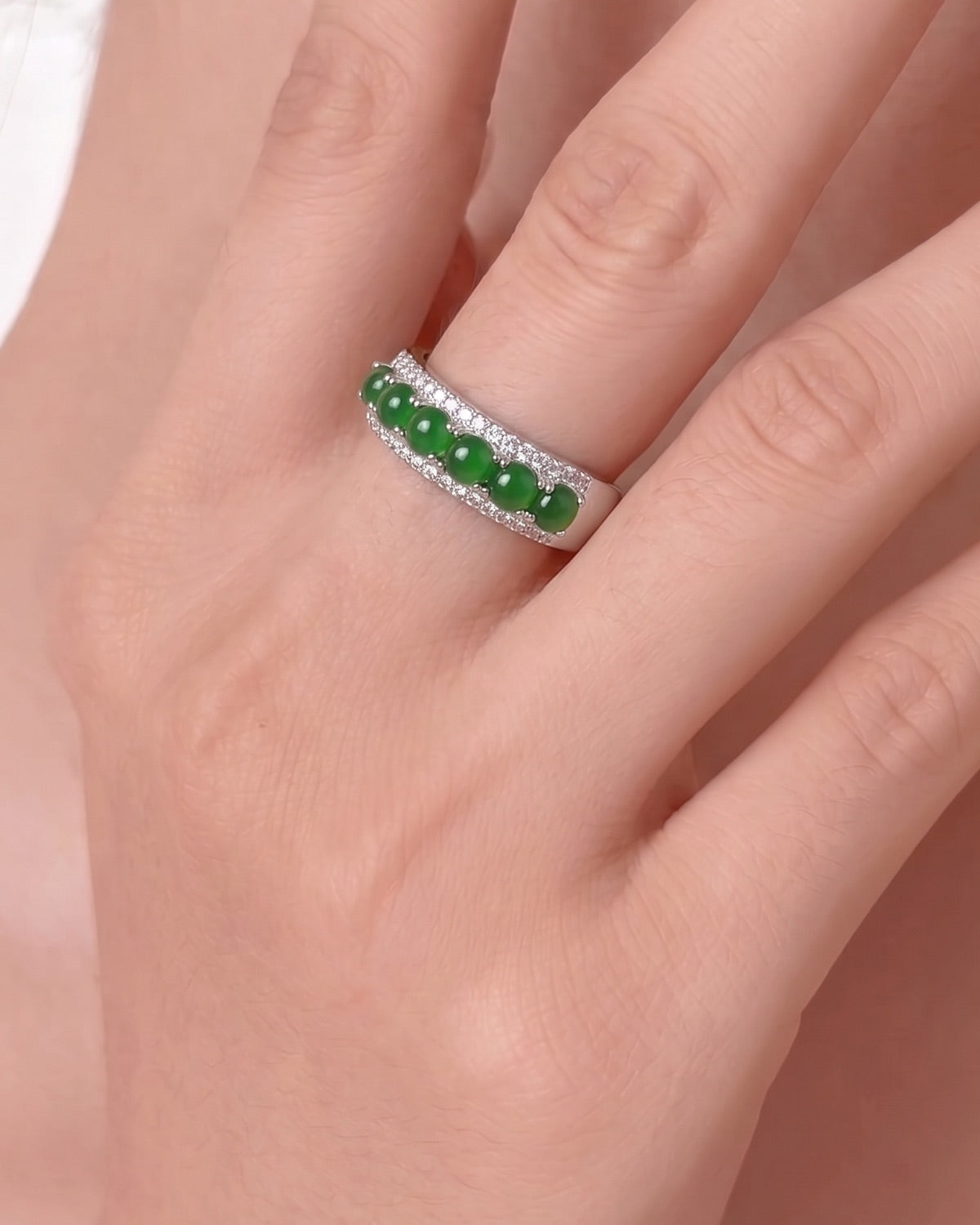 Liù Liù — Six Wishes Eternity Jade Ring