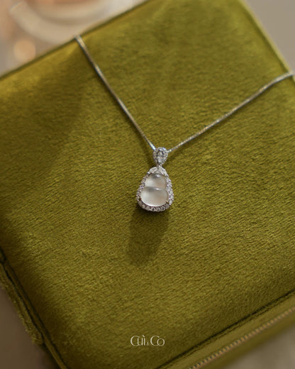 刚白葫芦｜Aqua White Grace Gourd Necklace
