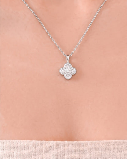 Blossom Necklace -Celeste Blue Mother of Pearl