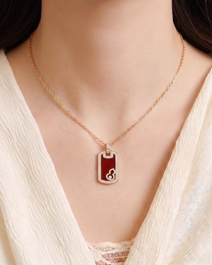 赤芯双面项链｜Crimson Core Necklace (Dual-Sided Design)