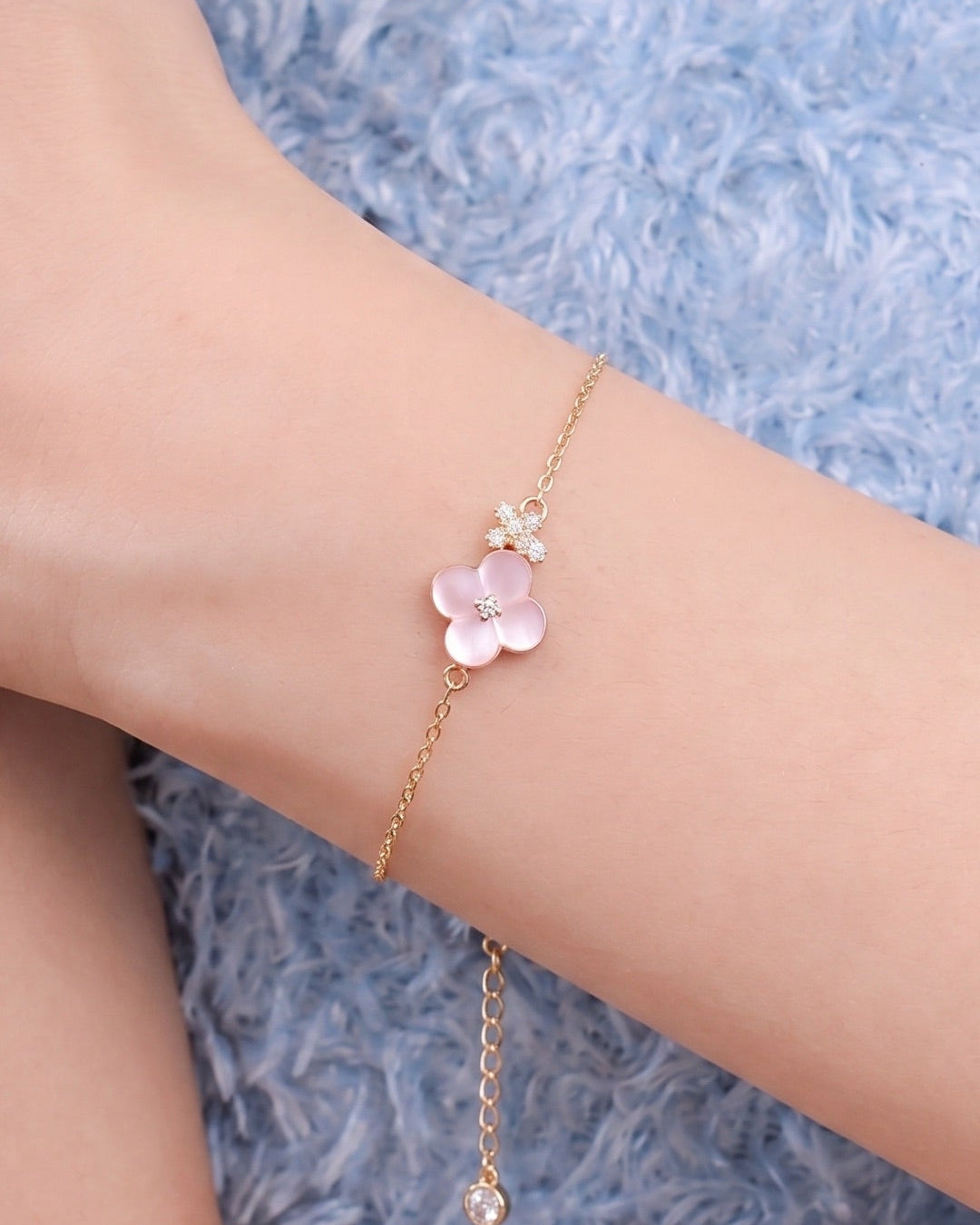 Fleur Bracelet – Blush Pink