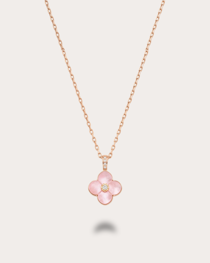 Blossom Necklace - Blush Pink Mother of Pearl