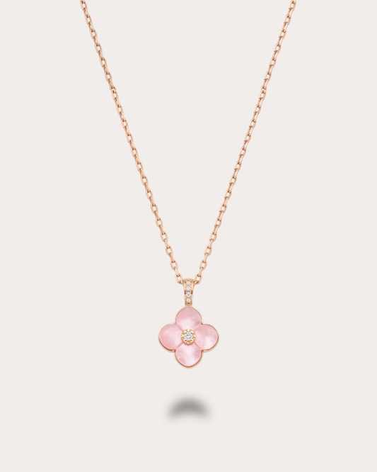 Blossom Necklace - Blush Pink Mother of Pearl