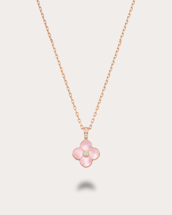 Blossom Necklace - Blush Pink Mother of Pearl