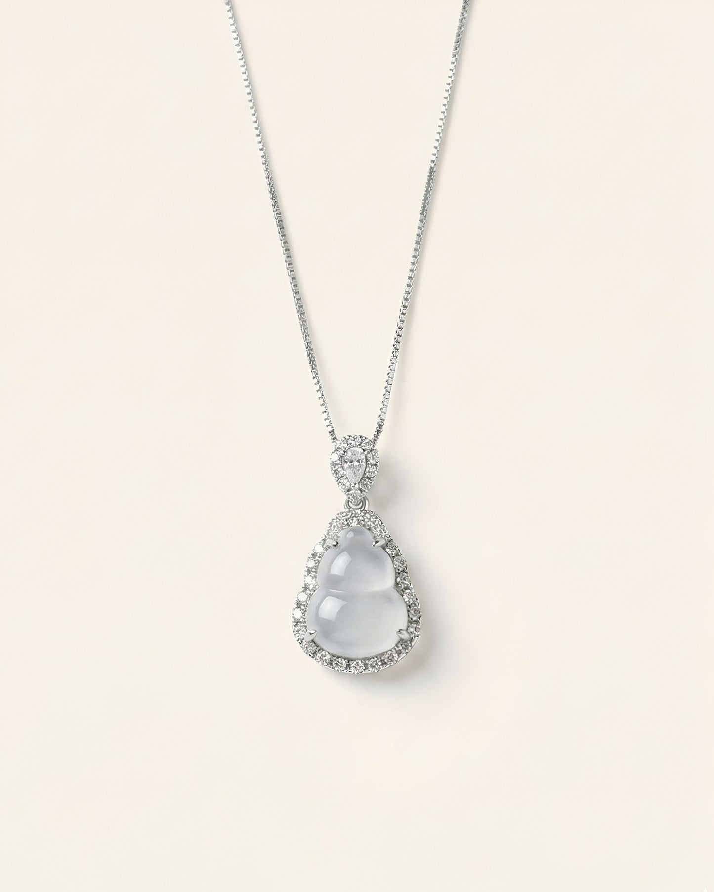 刚白葫芦｜Aqua White Grace Gourd Necklace