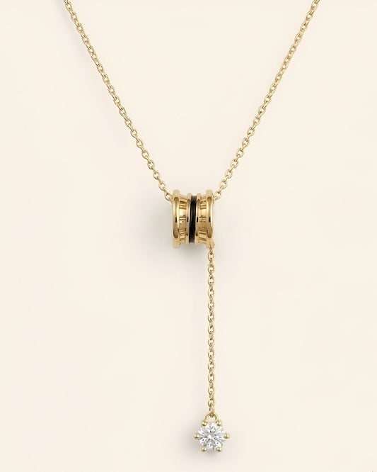 Celeste Drop Pendant Necklace- Gold