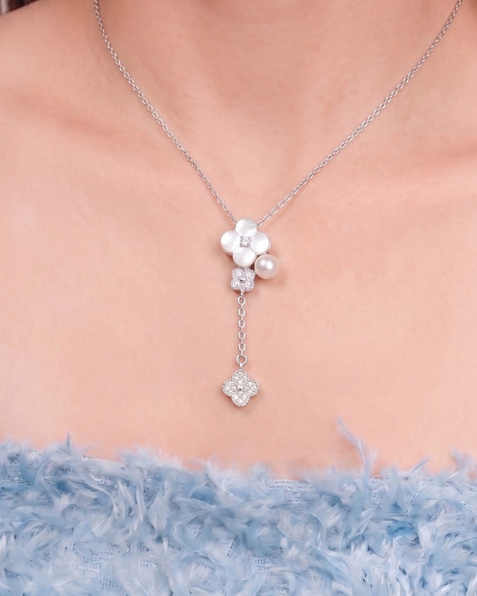 Blossom Drop Necklace - Ivory