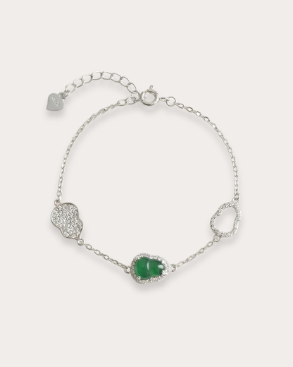 冰绿葫芦翡翠｜Bright Green Gourd Jade Bracelet