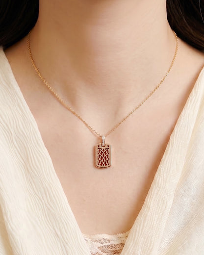 赤芯双面项链｜Crimson Core Necklace (Dual-Sided Design)