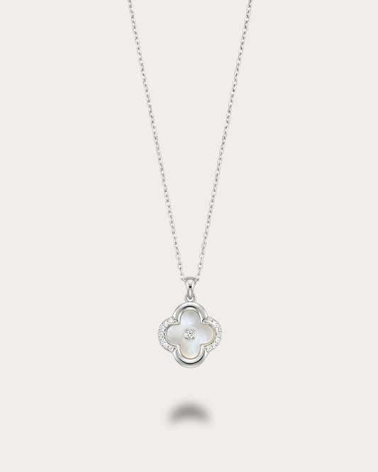 Éclat Nacre Necklace- Silver
