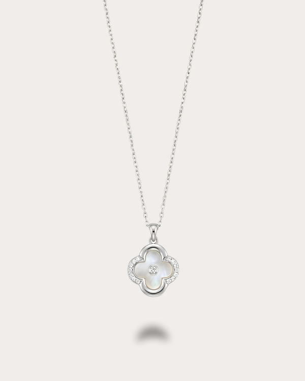 Éclat Nacre Necklace- Silver