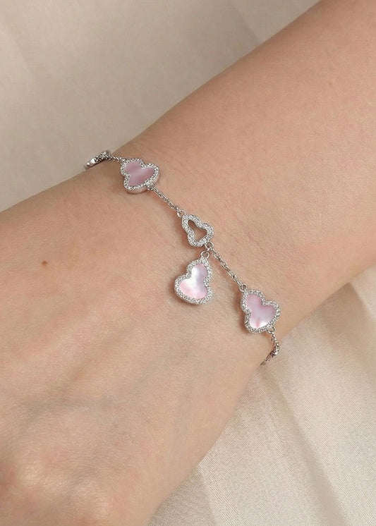 粉贝母葫芦手链 (Blush Pearl Gourd Bracelet)