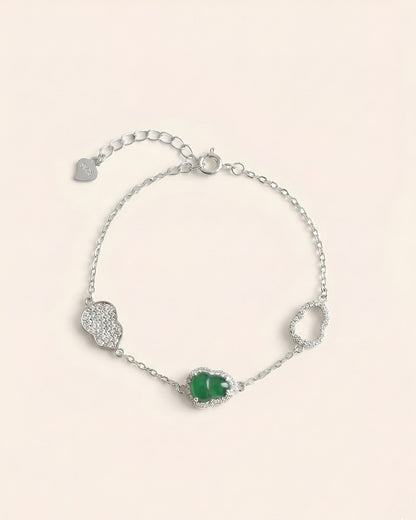 冰绿葫芦翡翠｜Bright Green Gourd Jade Bracelet