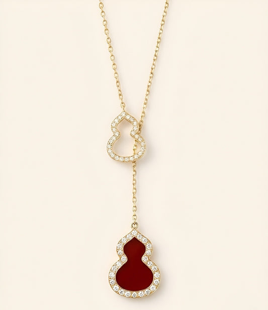 红玉髓葫芦项链｜Crimson Agate Gourd Necklace