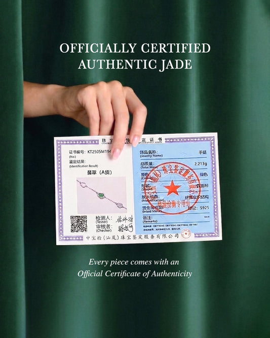 Authentic Jade Certificate 翡翠鉴定证书
