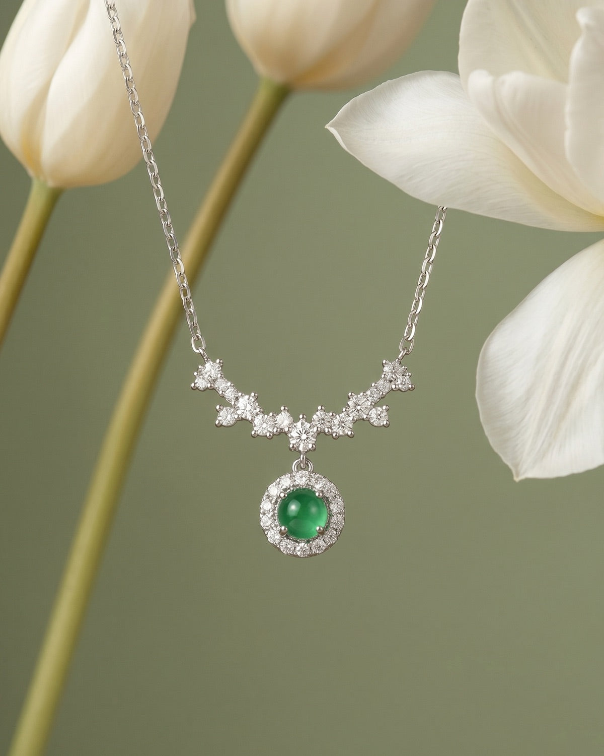 星冕流光｜Celestia Halo Jade Necklace