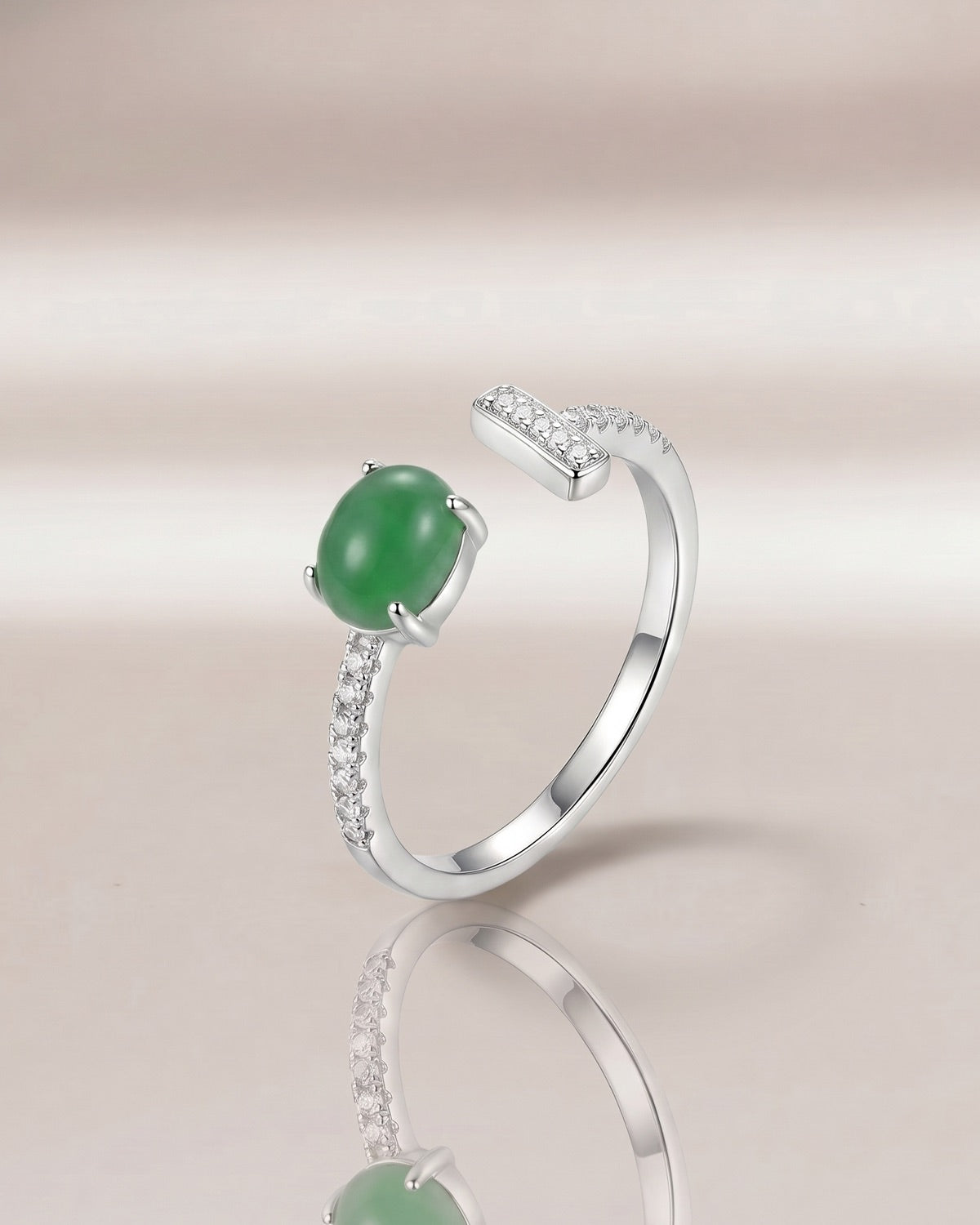 翠衡翡翠戒指｜Emerald Balance Jade Ring