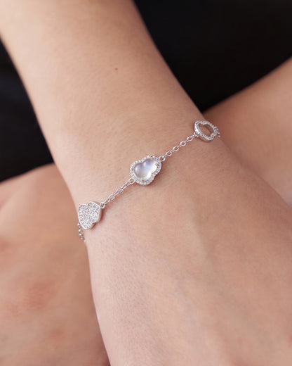 白冰葫芦手链 (Aqua White Grace Gourd Bracelet)