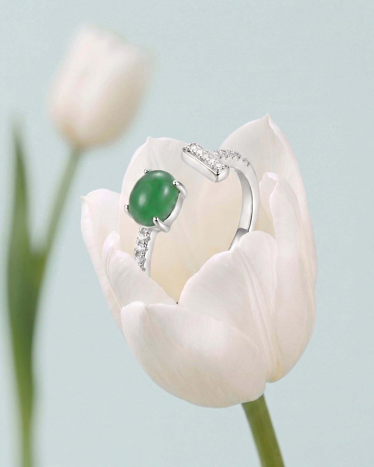 翠衡翡翠戒指｜Emerald Balance Jade Ring