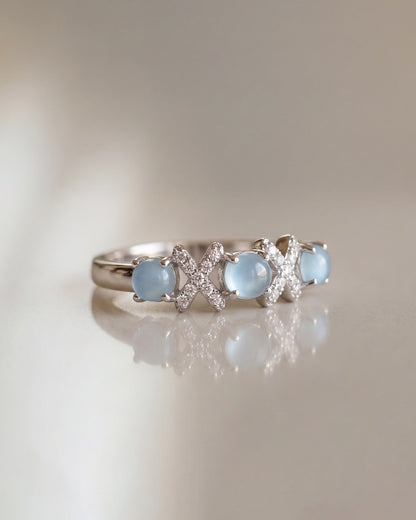 湖韵无界翡翠戒指｜Azure Infinity Jade Ring