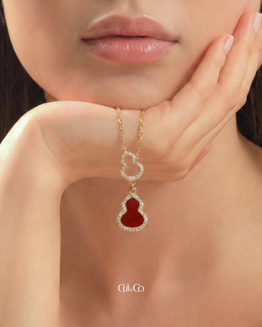 红玉髓葫芦项链｜Crimson Agate Gourd Necklace